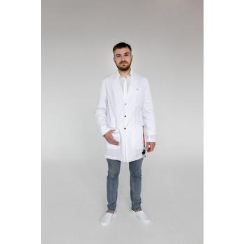 Халат медицинский мужской белый