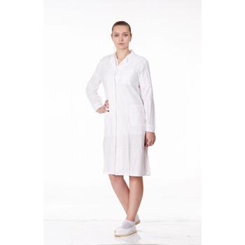 Халат медицинский женский «Классика» ткань х/б белый