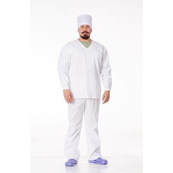 Колпак медицинский ткань х/б белый