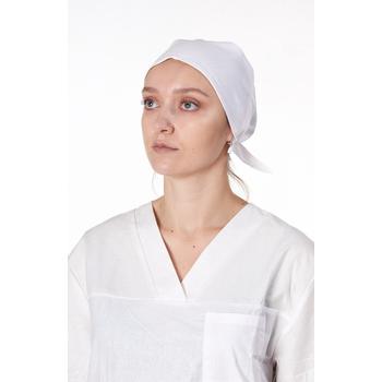 Косынка медицинская ткань х/б белая